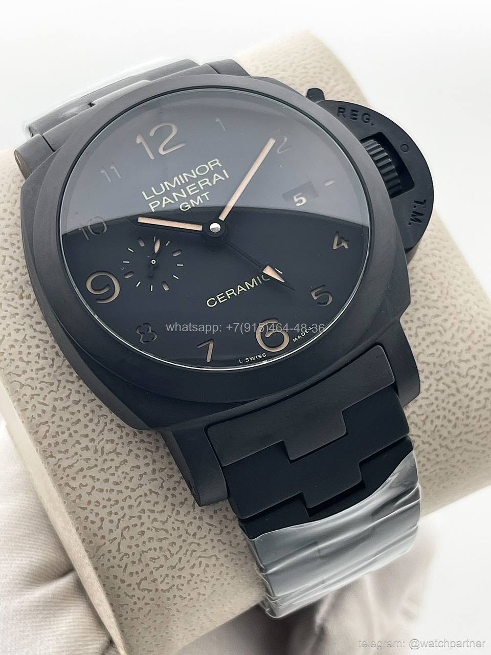 Panerai Tuttonero Luminor 1950 3 Days GMT Automatic Ceramica PAM 438